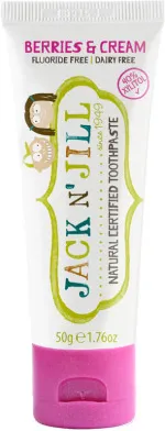 Jack n Jill Kinderzahnpasta - Milkshake (50 g) - fluoridfrei, mit Bio-Calendula-Extrakt