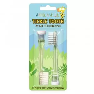 Jack n Jill Ersatzköpfe für Tickle Tooth Schallzahnbürste (2 Stück) - für die Kleinsten