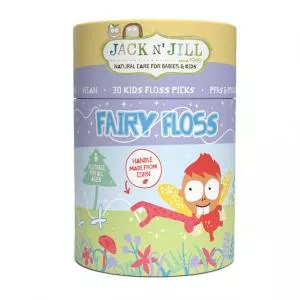  Zahnseide für Kinder Fairy Floss (30 Stück) - mit giraffenförmigem Griff