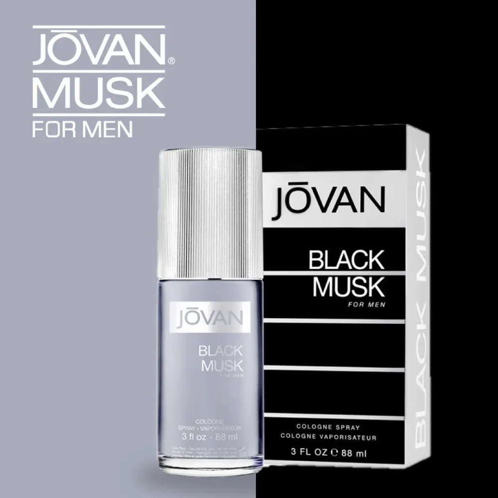 Musk Black Eau de Cologne für Männer 88 ml