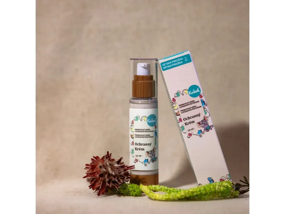 Kvitok Prebiotische Schutzcreme für Kinder - Ganzkörper mit Haferprotein (50 ml) - schützt vor äußeren Einflüssen