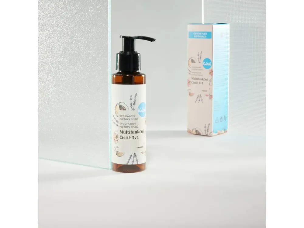 Kvitok Zweistufiges multifunktionales 3-in-1-Reinigungsmittel (100 ml) - entfernt Make-up, reinigt und tonisiert
