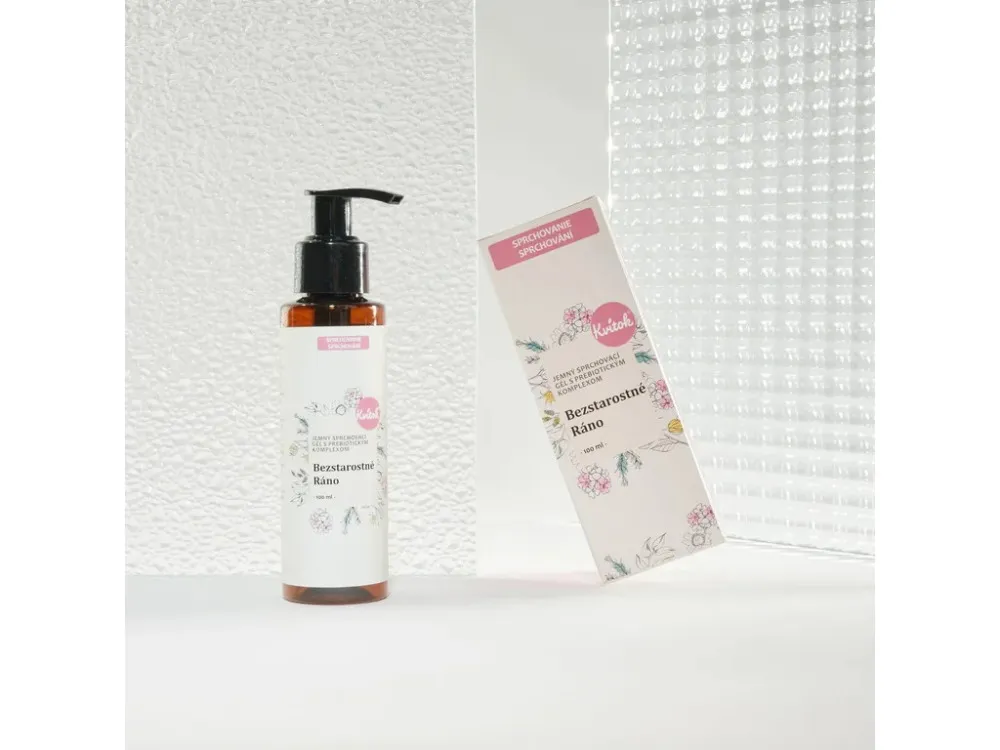 Kvitok Sanftes Duschgel mit prebiotischem Komplex Carefree Morning (100 ml) - mit zartem Blumenduft