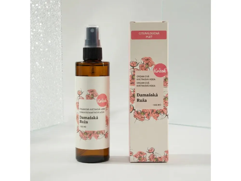 Kvitok Rose von Damaskus BIO Blumenwasser (100 ml) - universell einsetzbar