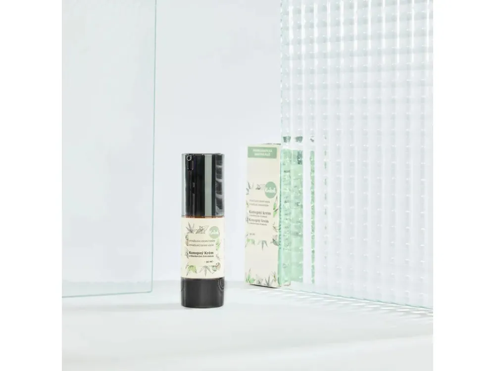 Kvitok Hanf-Nachtcreme für fettige Haut (30 ml) - beseitigt Akne