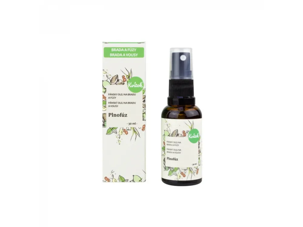 Kvitok Bart- und Kinnpflegeöl Plnovous (30 ml) - mit frischem Duft