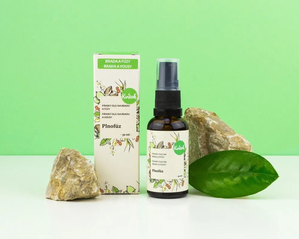 Kvitok Bart- und Kinnpflegeöl Plnovous (30 ml) - mit frischem Duft