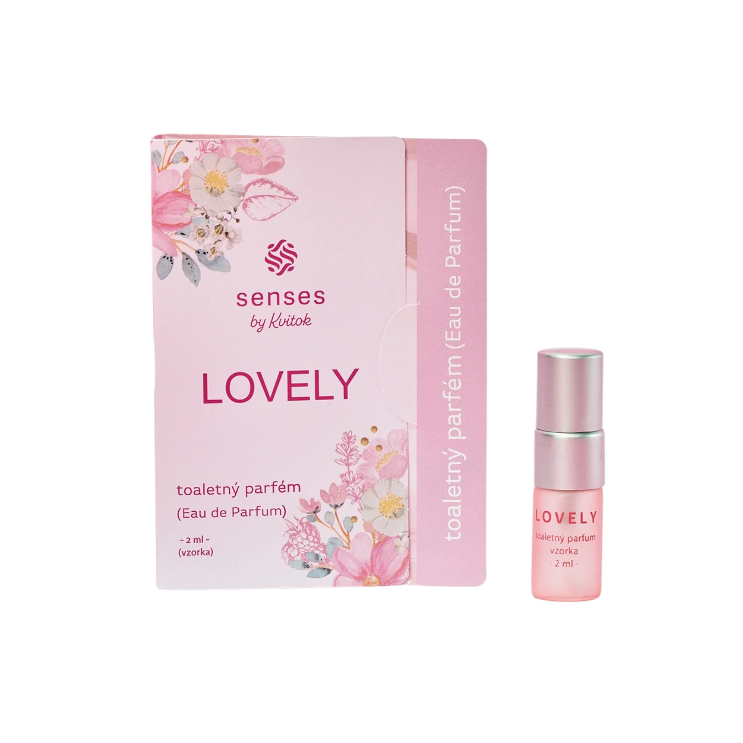 Kvitok Senses Eau de Toilette Lovely – Probe (2 ml) – mit dem Duft von Rose, Vanille und Zitrusfrüchten