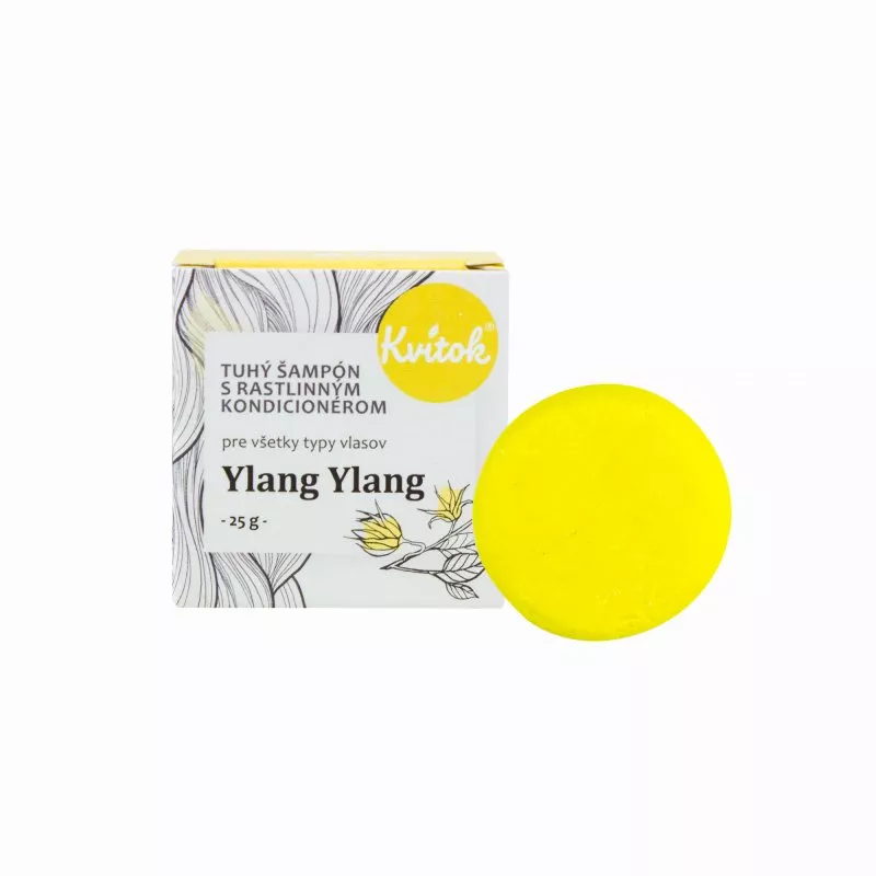Kvitok Steifes Shampoo mit Spülung für leichtes Haar Ylang Ylang (25 g) - schäumt schön