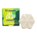 Lamazuna Feste Rasierseife - Grüner Tee und Zitrone (55 g) - für Damen und Herren