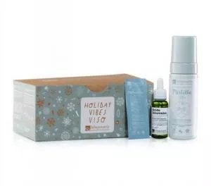 laSaponaria Holiday Vibes Geschenkpaket - Gesichtsreinigungsschaum und Hyaluronsäure-Serum