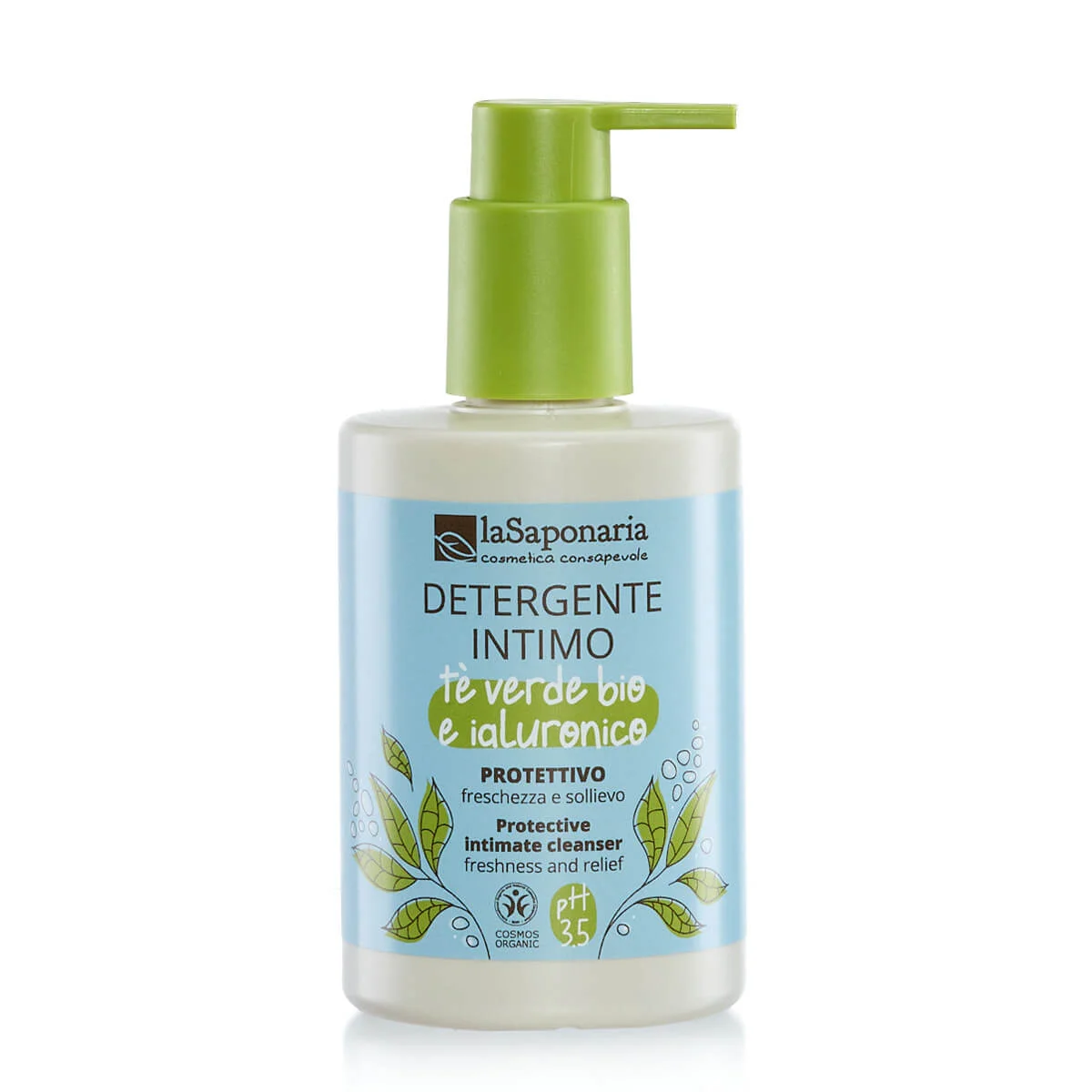 laSaponaria Schützendes Intimwaschgel mit Bio-Grüntee (250 ml) - geeignet nach der Geburt und während der Menstruation