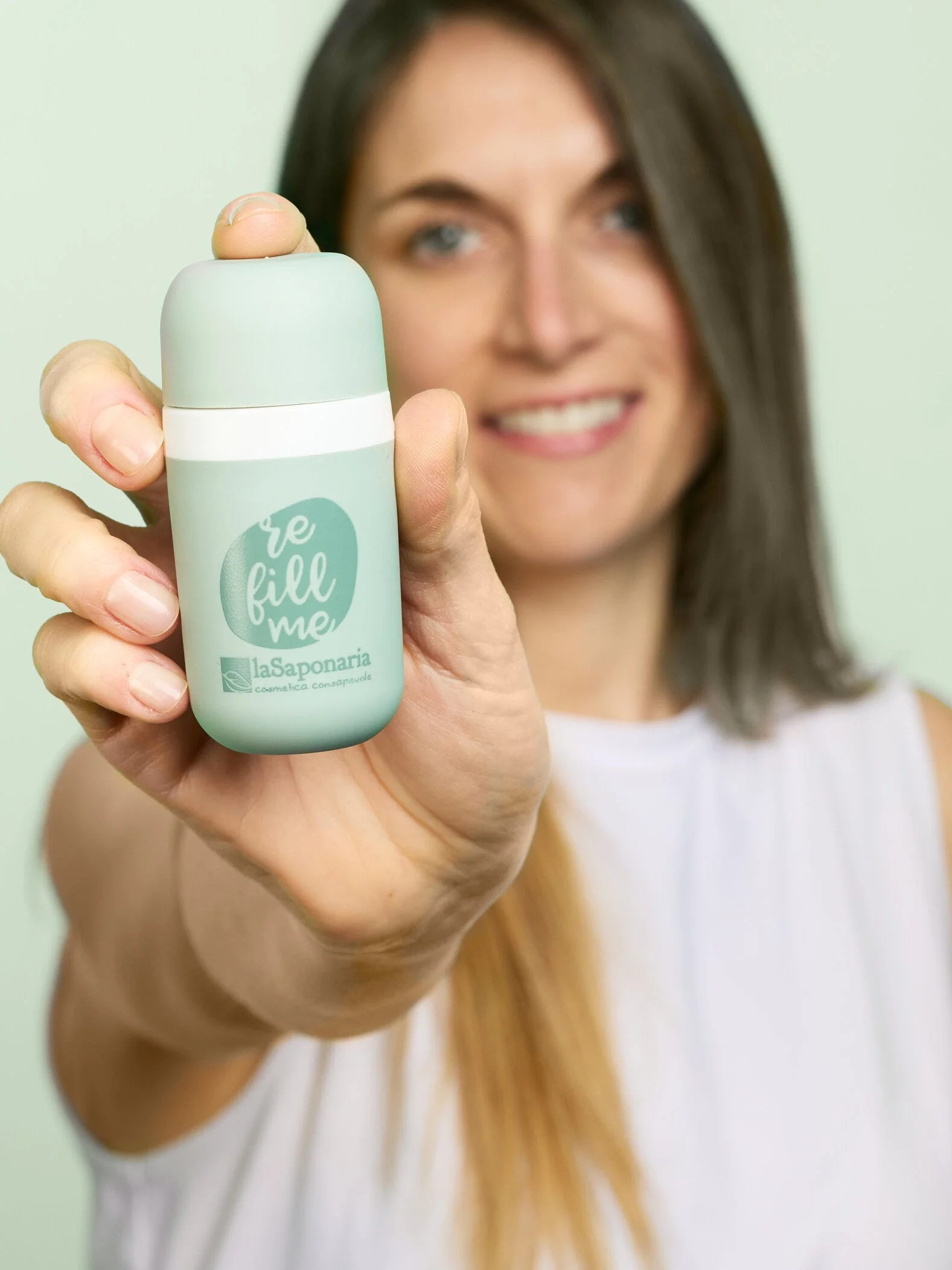laSaponaria Nachfüllung für das Roll-on-Deodorant Grace - BIO, duftfrei (40 ml) - für empfindliche Haut