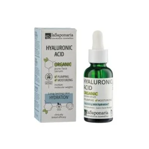 laSaponaria Gesichtsserum – BIO-Hyaluronsäure (30 ml) – spendet Feuchtigkeit und strafft die Haut