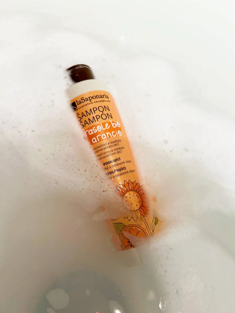 laSaponaria Shampoo mit Sonnenblumen und süßen Orangen BIO (200 ml)