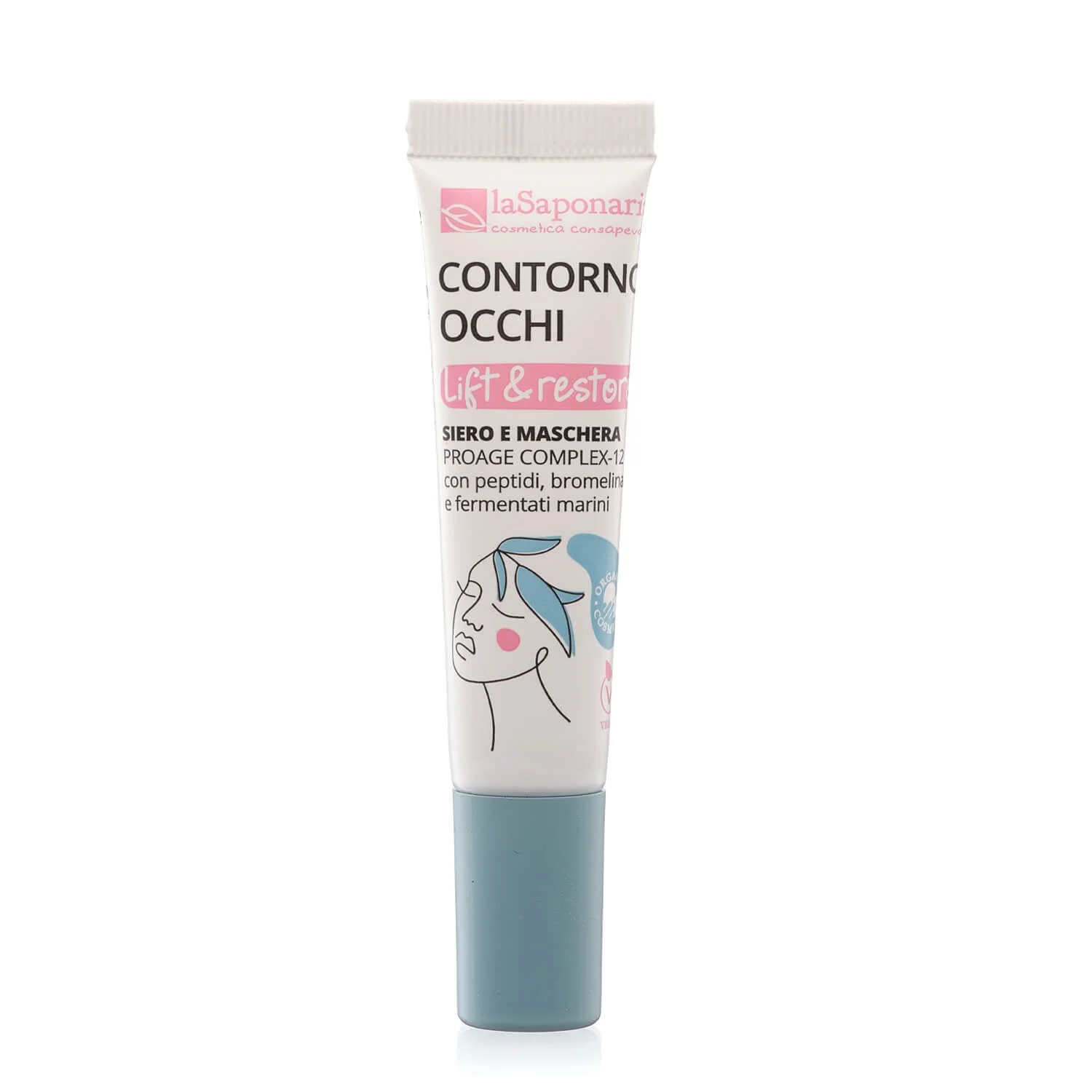 laSaponaria Augenserum Lift & Restore BIO (15 ml) - frischer und gestraffter Blick