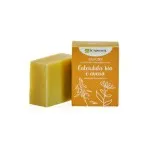 laSaponaria Feste Bio-Olivenölseife – Ringelblume & Hafer (100 g) – geeignet für Körper und Gesicht