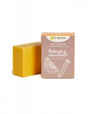 Feste Olivenseife BIO - Orange und Zimt (100 g)