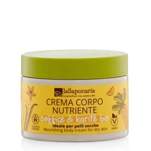 laSaponaria Nährende Körpercreme mit BIO-Sheabutter (200 ml) - ideal für trockene Haut