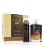 Lattafa Ameer Al Oudh Geschenkset Unisex Parfümiertes Wasser 100 ml + Deodorant 50 ml