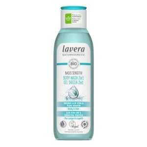 Lavera Basis Sensitive Duschgel für Körper und Haare 2in1 250 ml – auch für empfindliche Haut