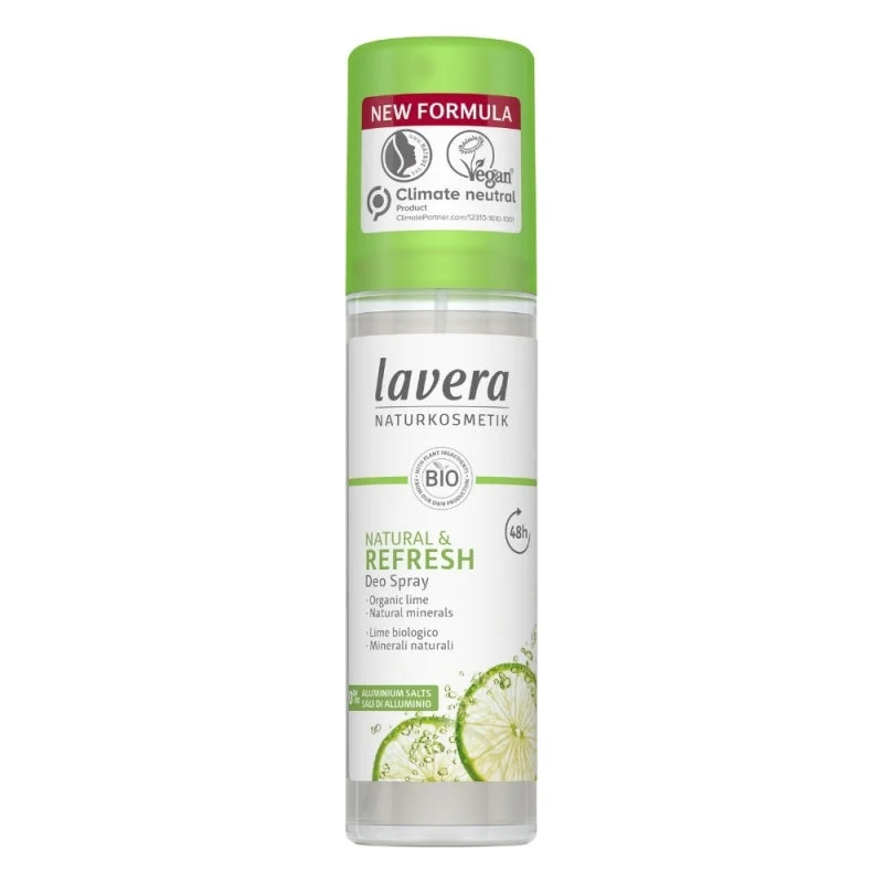 Lavera Deodorant Spray Refresh – Limette (75 ml) – bis zu 48 Stunden Schutz
