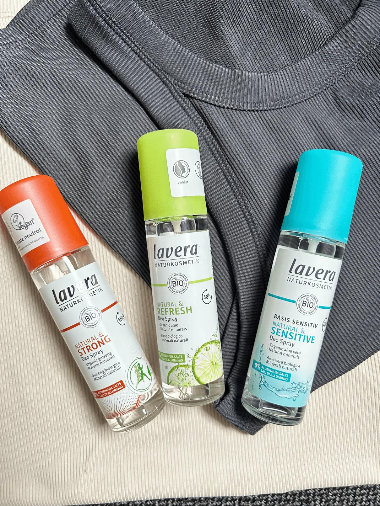 Lavera Deodorant Spray Refresh – Limette (75 ml) – bis zu 48 Stunden Schutz
