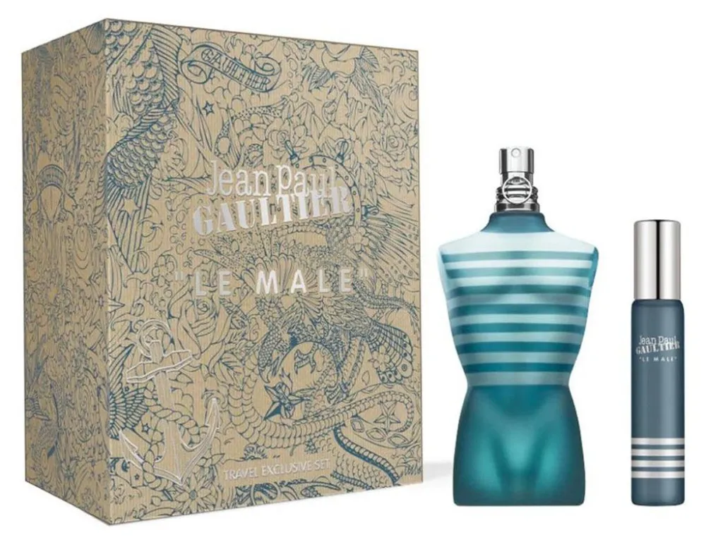Le Male 125 ml + EDT Eau de Toilette für Herren 20 ml