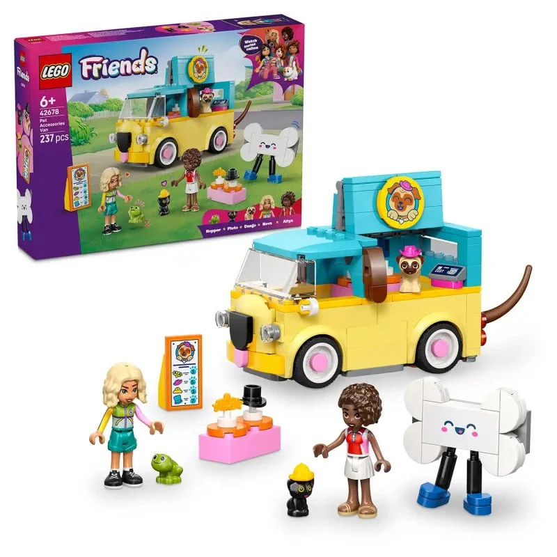 Friends 42678 Lieferwagen mit Zubehör für Haustiere