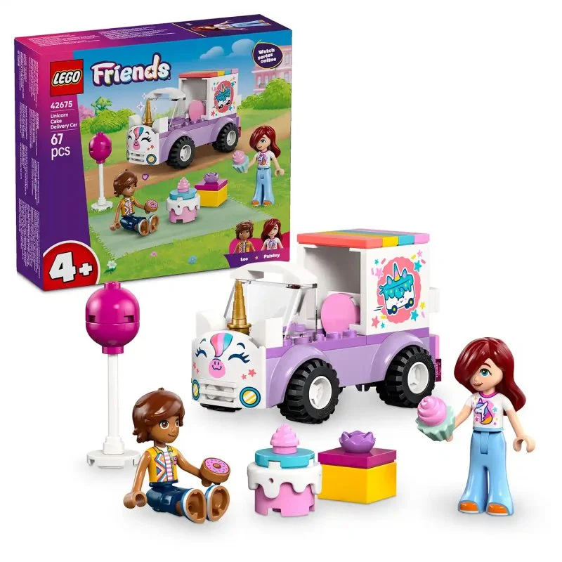 Friends 42675 Einhorn-Lieferwagen mit Torte