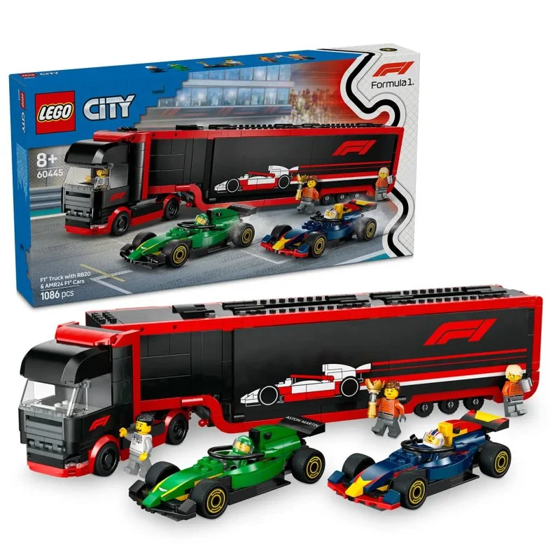 City 60445 F1®-LKW mit F1®-Rennwagen RB20 und AMR24