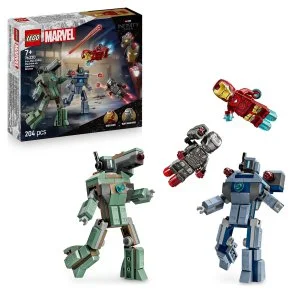 LEGO® ǀ Marvel 76320 Iron Man und War Machine gegen Hammer-Drohnen