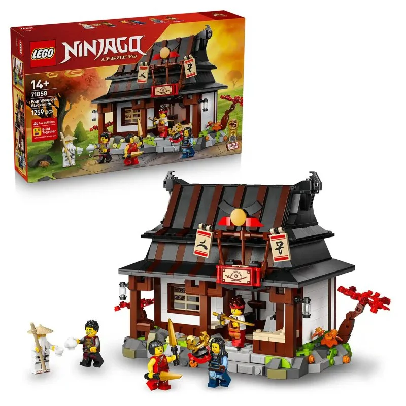 NINJAGO® 71858 Schmiede der Vier Waffen: 15 Jahre NINJAGO