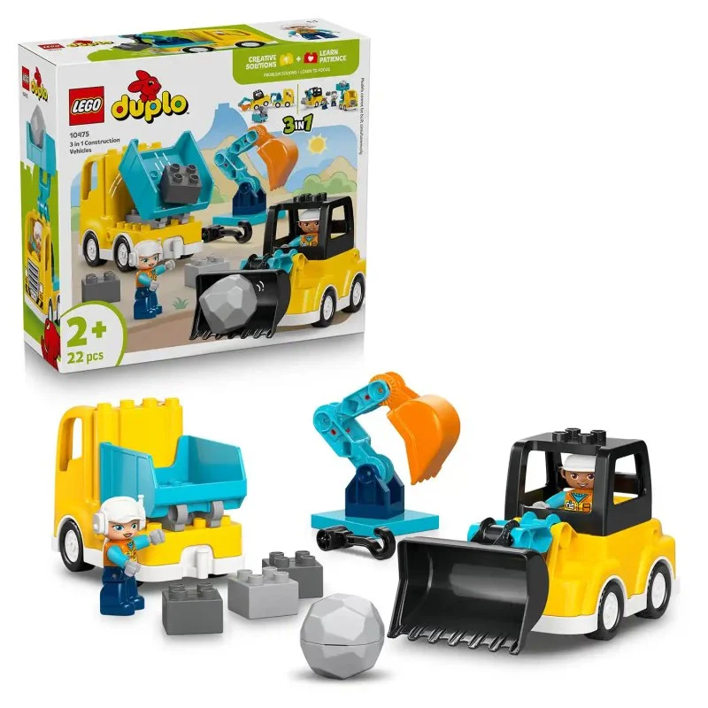 DUPLO® 10475 Baustellenfahrzeuge 3-in-1