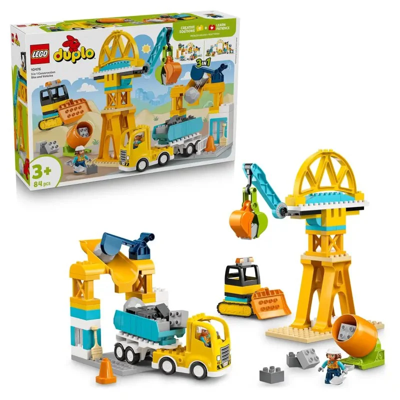 DUPLO® 10476 Baustelle und Fahrzeuge 3-in-1