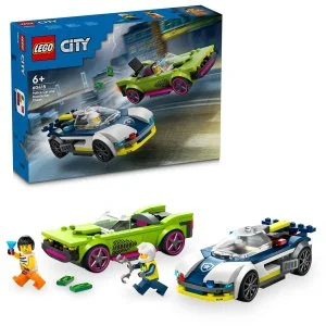 LEGO® City 60415 Verfolgungsjagd mit Polizeiauto und Sportwagen