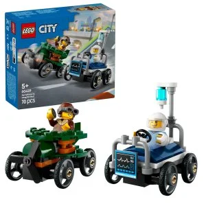 LEGO® City 60459 Rennpaket: Flugzeug vs. Krankenhausbett