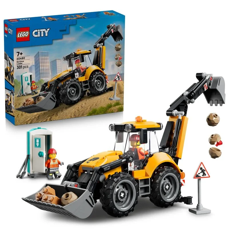City 60480 Gelber Baggerlader