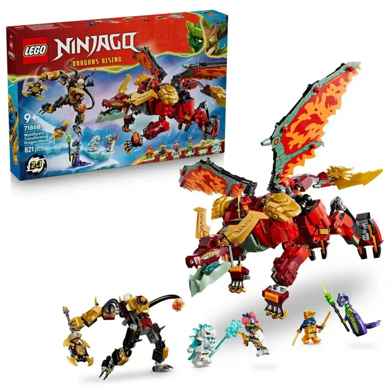 NINJAGO® 71868 Wyldfyre und der verwandelbare Drachenanzug