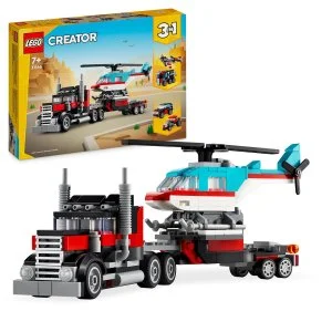LEGO® Creator 3-in-1 31146 Pritschen-LKW mit Hubschrauber