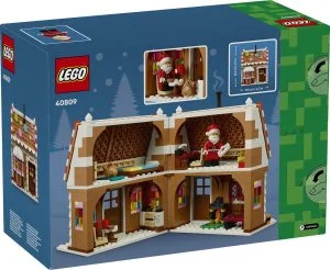 LEGO® 40809 Weihnachtliches Lebkuchenhäuschen, Weihnachtsgeschenk für Kinder