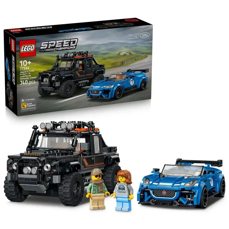Speed Champions 77264 Jaguar Project 7 und Land Rover Defender