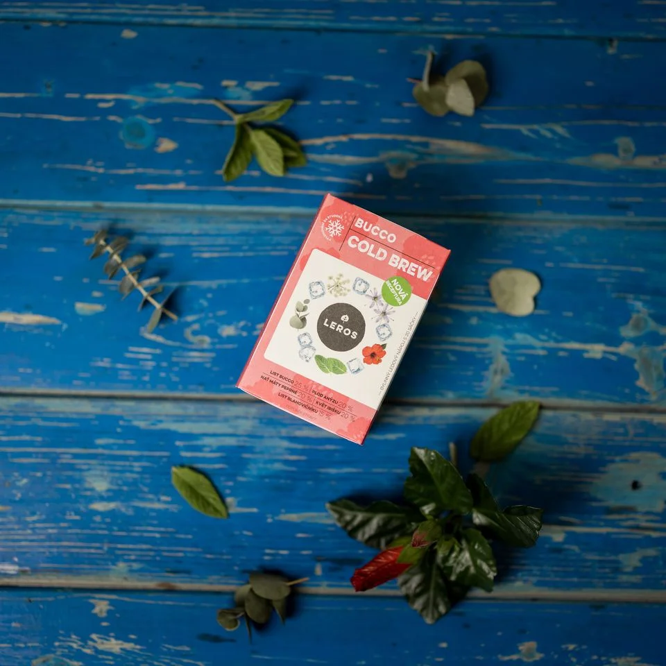 LEROS Kräutermischung Bucco Cold Brew – Aufgussbeutel (20 x 1,5 g) – zur Zubereitung von Eistee