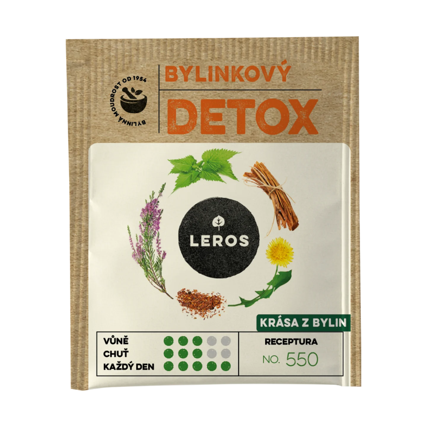 LEROS Kräutertee Kräuter-Detox – Aufgussbeutel (20 x 1,5 g) – zur Reinigung des Organismus
