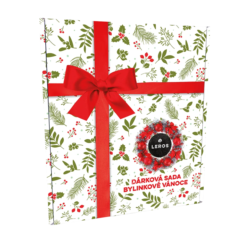 LEROS Geschenkset (3 Stück) – Kräuter-Weihnachten – Kräutersirup und 2 Teesorten