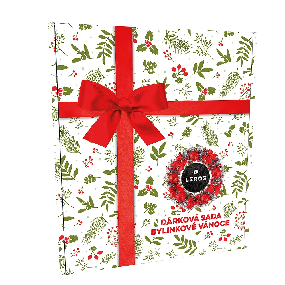 LEROS Geschenkset (3 Stück) – Kräuter-Weihnachten – Kräutersirup und 2 Teesorten