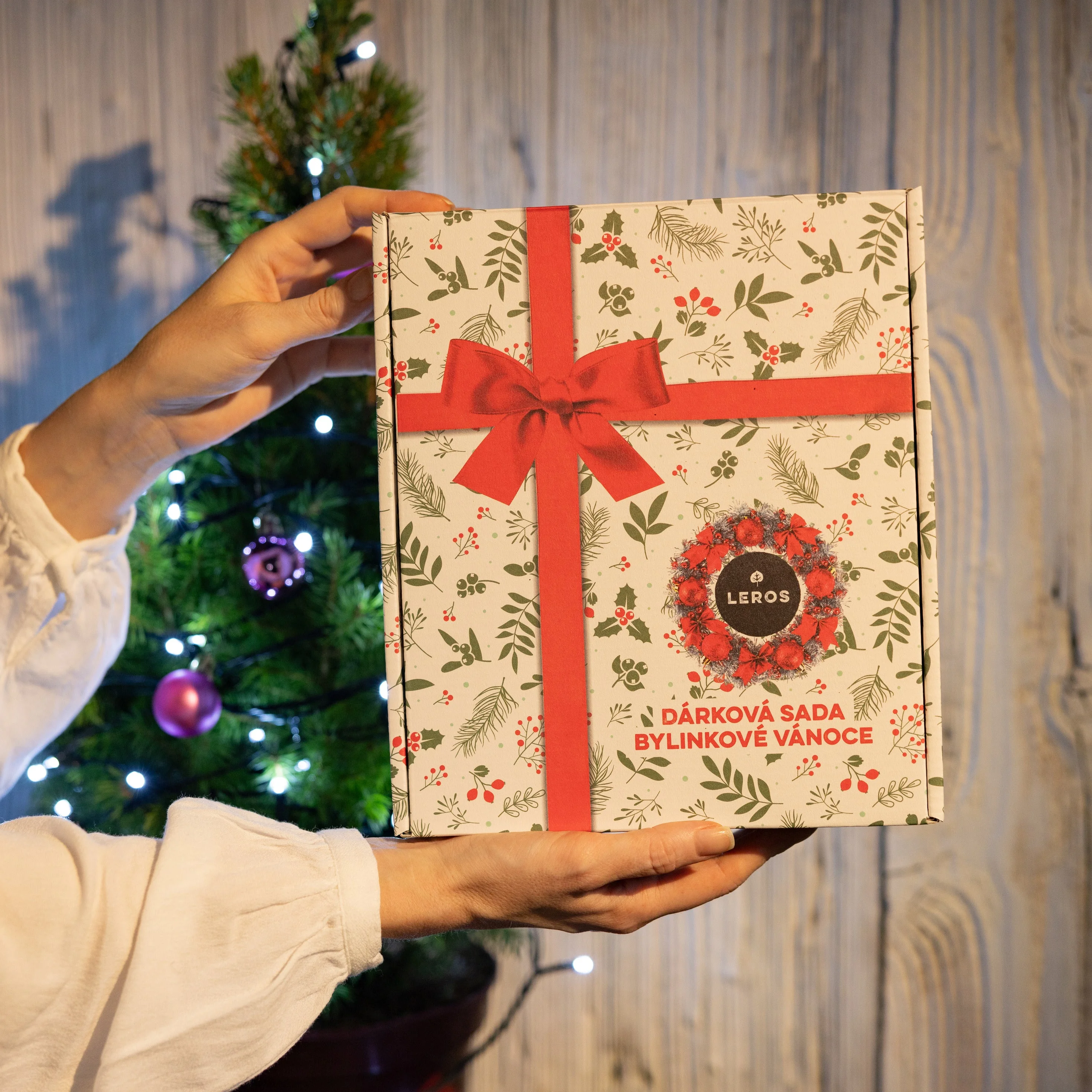 LEROS Geschenkset (3 Stück) – Kräuter-Weihnachten – Kräutersirup und 2 Teesorten