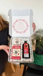 LEROS Geschenkset (3 Stück) – Kräuter-Weihnachten – Kräutersirup und 2 Teesorten
