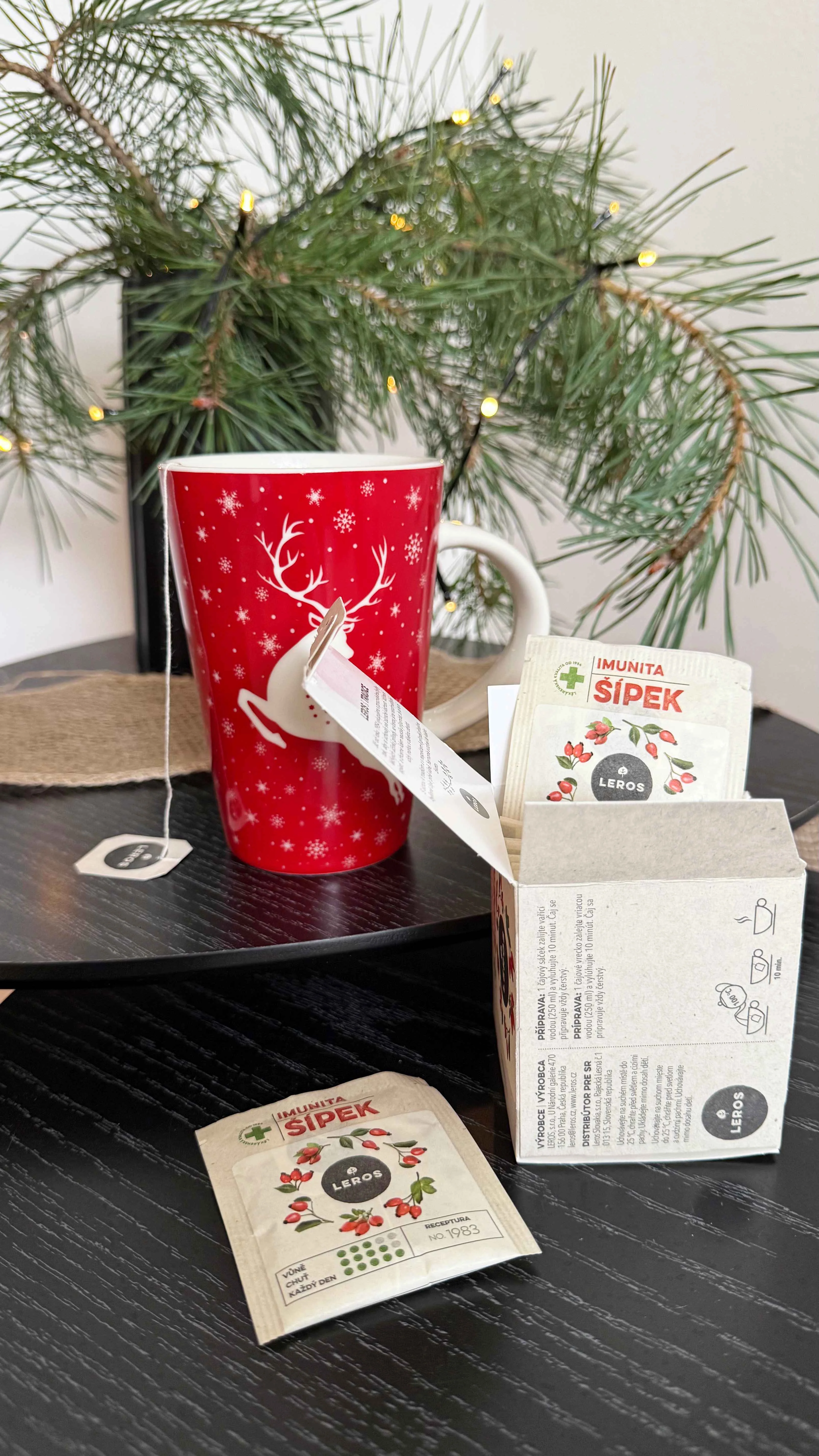 LEROS Geschenkset (3 Stück) – Kräuter-Weihnachten – Kräutersirup und 2 Teesorten