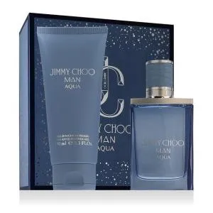 Jimmy Choo Man Aqua Eau de Toilette für Herren 50 ml + Duschgel für Körper und Haare
